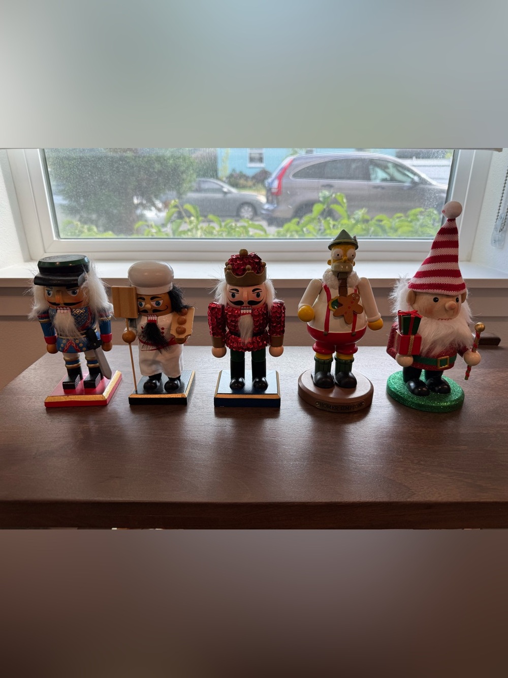 Holiday Nutcracker Figurine Set - Red, White, Green 7-8” tall. Price is for each